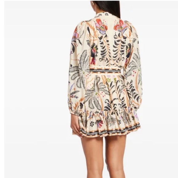 FARM Rio botanical-print mini dress, size small 1598 - Picture 3 of 8